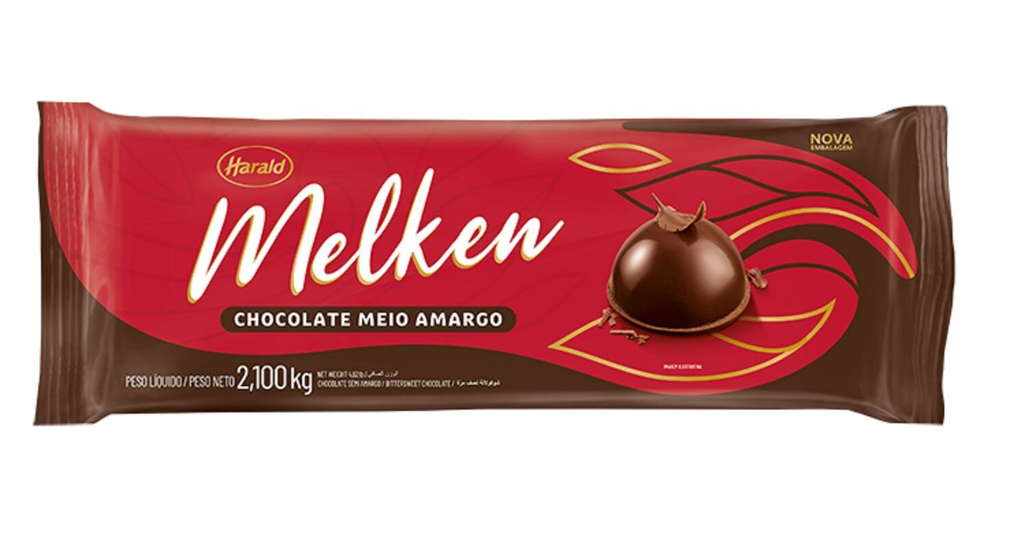 Melken Chocolate Meio Amargo Barra 1kg