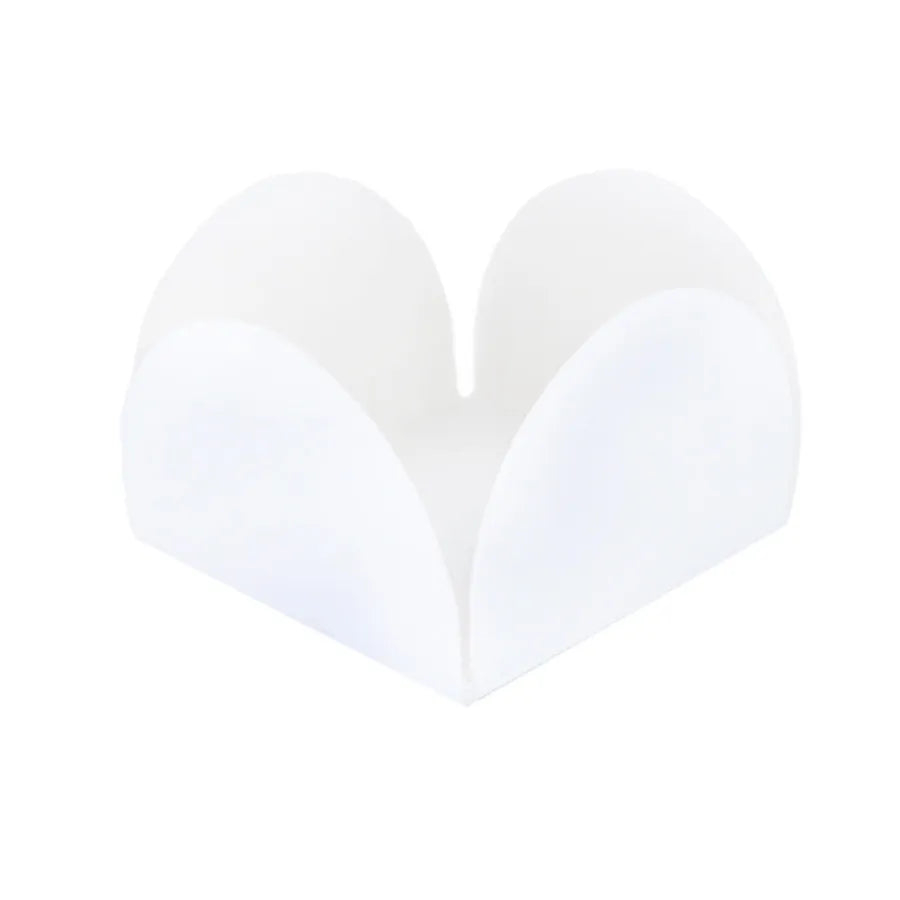 Forminha 4 petalas - branca 50un