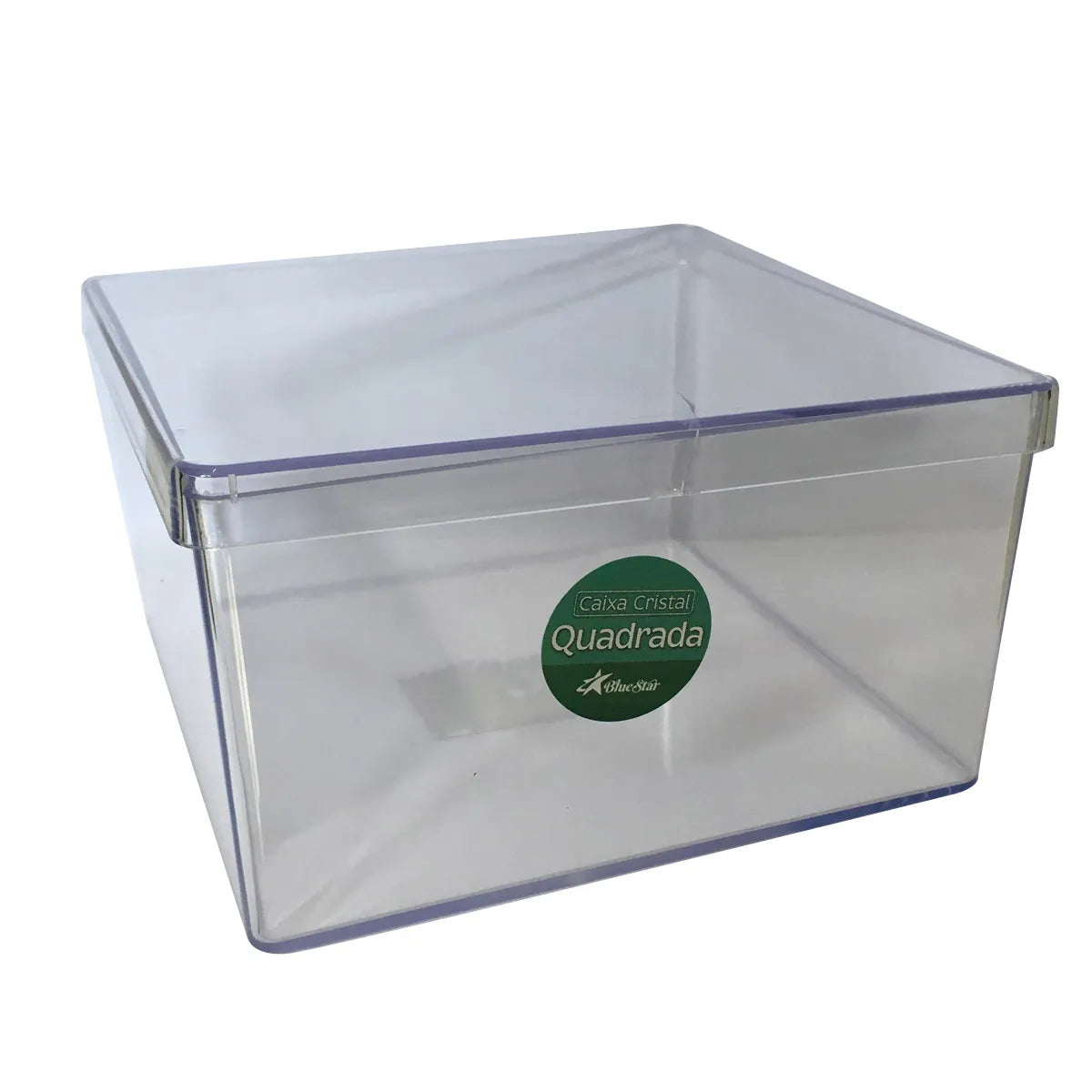 Cake Box Cristal Quadrada C/ Tampa 1,5L
