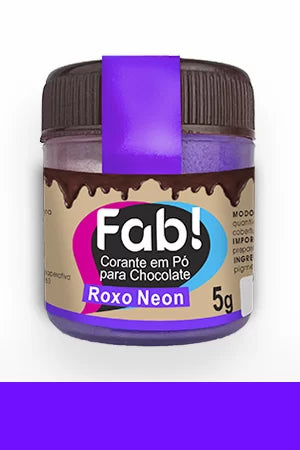 Corante para Chocolate Neon Roxo