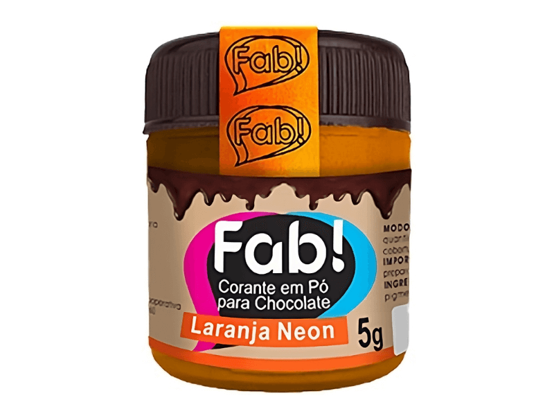 Corante Para Chocolate Laranja Neon