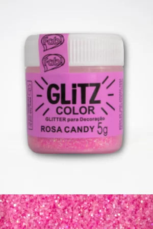 GLITZ- Glitter Para Decoracao Rosa Candy