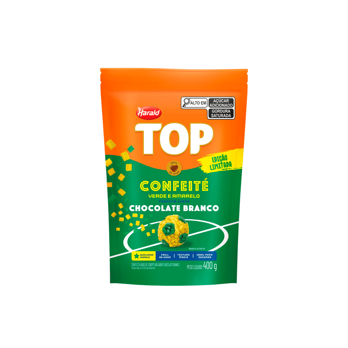 TOP CONFEITÉ - Verde e Amarelo