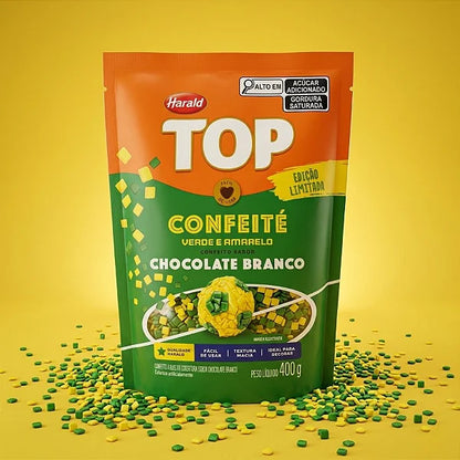TOP CONFEITÉ - Verde e Amarelo
