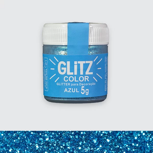 GLITZ- Glitter Para Decoracao Azul