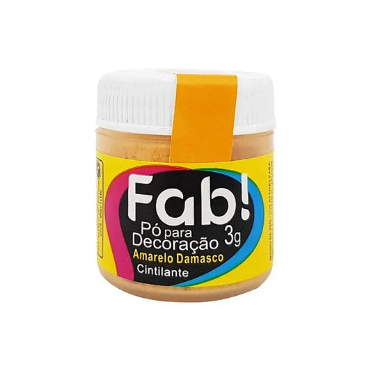 FAB- Po De Decoracao Amarelo Damasco