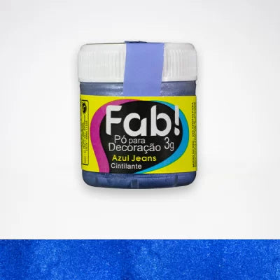 FAB- Po De Decoracao Azul Jeans