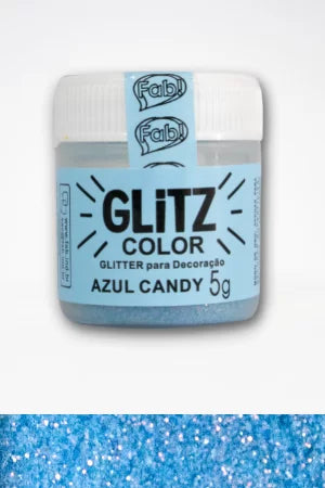 GLITZ- Glitter Para Decoracao Azul Candy