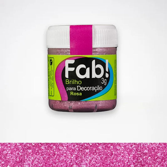 FAB- Brilho Para Decoração Rosa