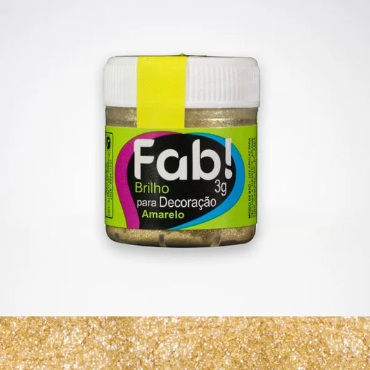 FAB- Brilho Para Decoração Amarelo