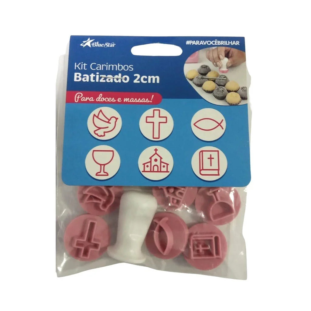 Kit Carimbos Batizado 2cm