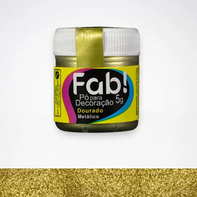 FAB- Pó De Decoração Dourado