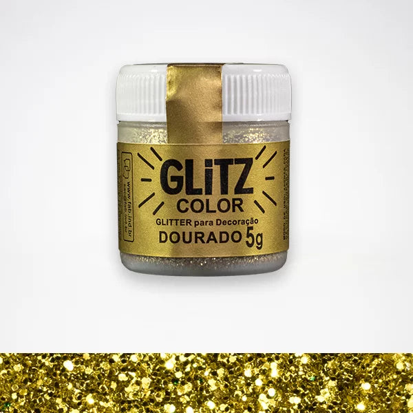 GLITZ- Glitter Para Decoracao Dourado