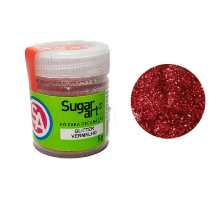 SUGAR ART - Glitter Vermelho