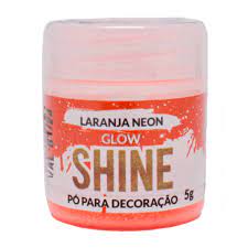 SHINE - Po De Decoracao Laranja Neon Glow