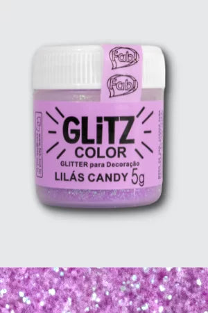 GLITZ- Glitter Para Decoracao Lilas Candy