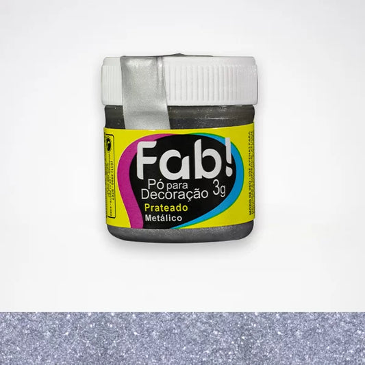 FAB- Po De Decoracao Prateado